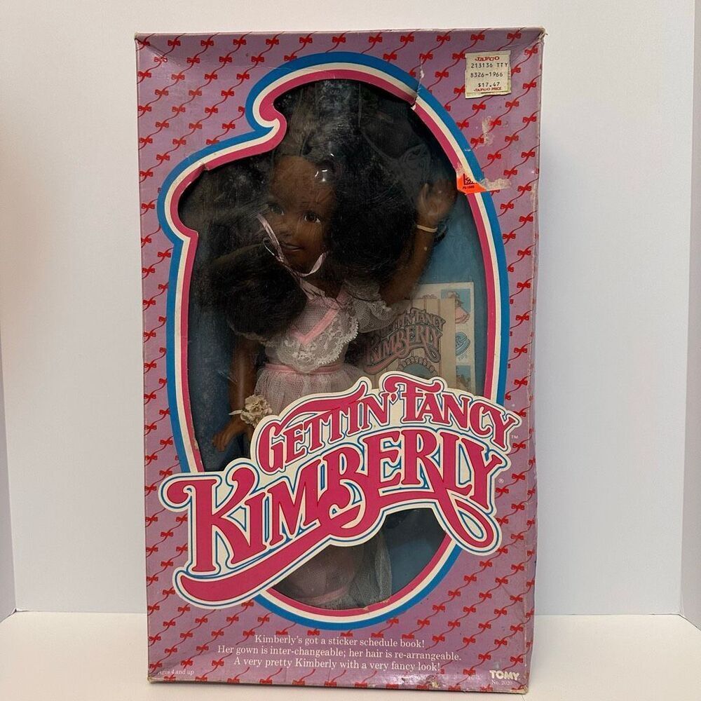 Vintage 1984 Getting’ Fancy Kimberly 16” Doll African American Rare No. 2020